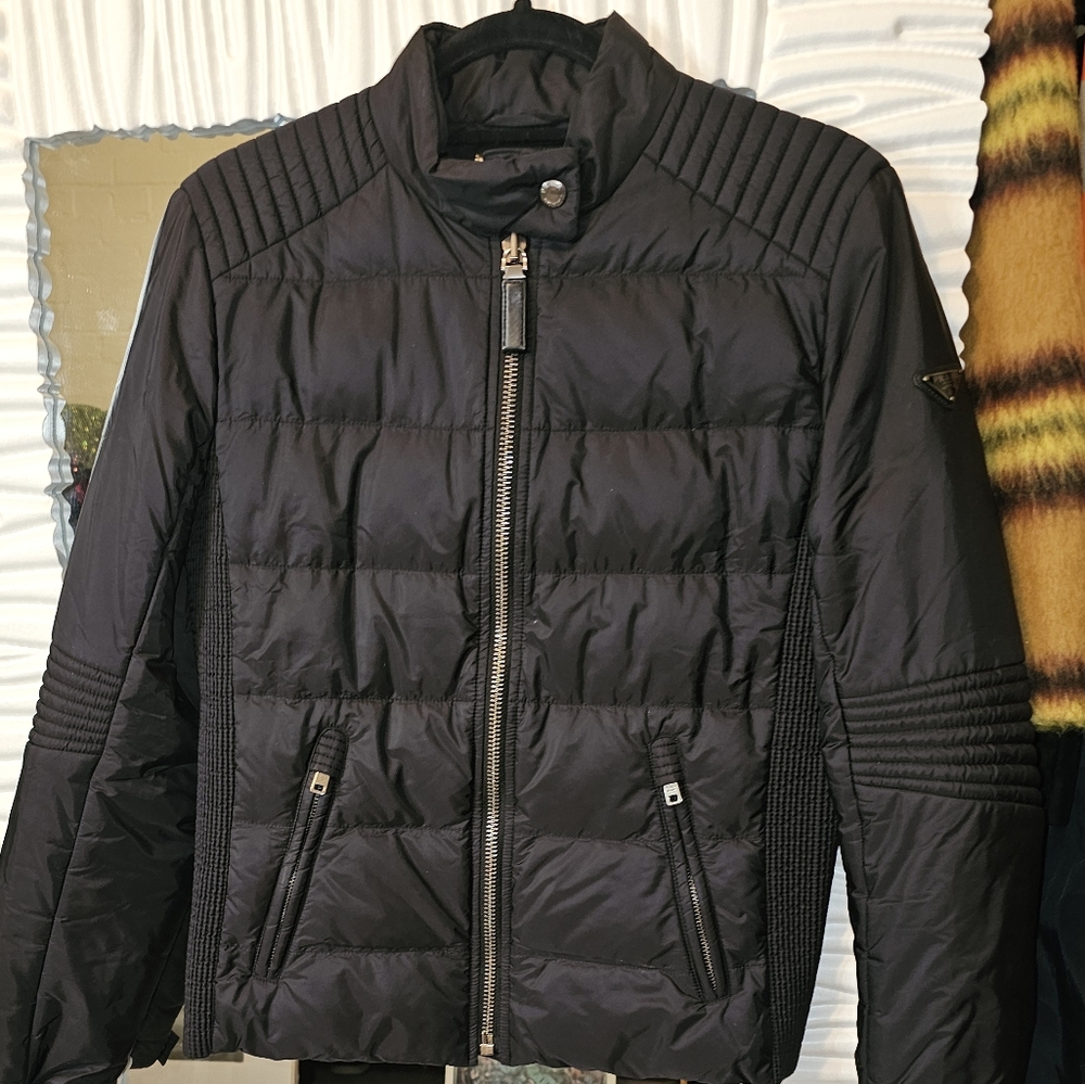 AUTHENTIC PRADA Nylon Puffer Jacket with triangle logo size 44 (US M) EUC